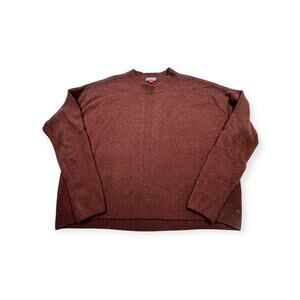 Vince Camuto Women Sweater Medium Acrylic Blend Pullover Magenta Long Sleeve 391